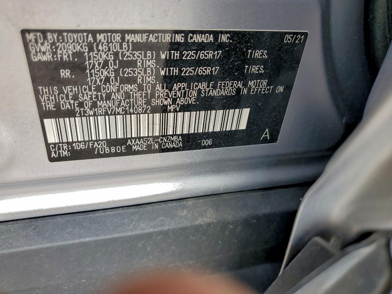 2021 TOYOTA RAV4 XLE photo 14