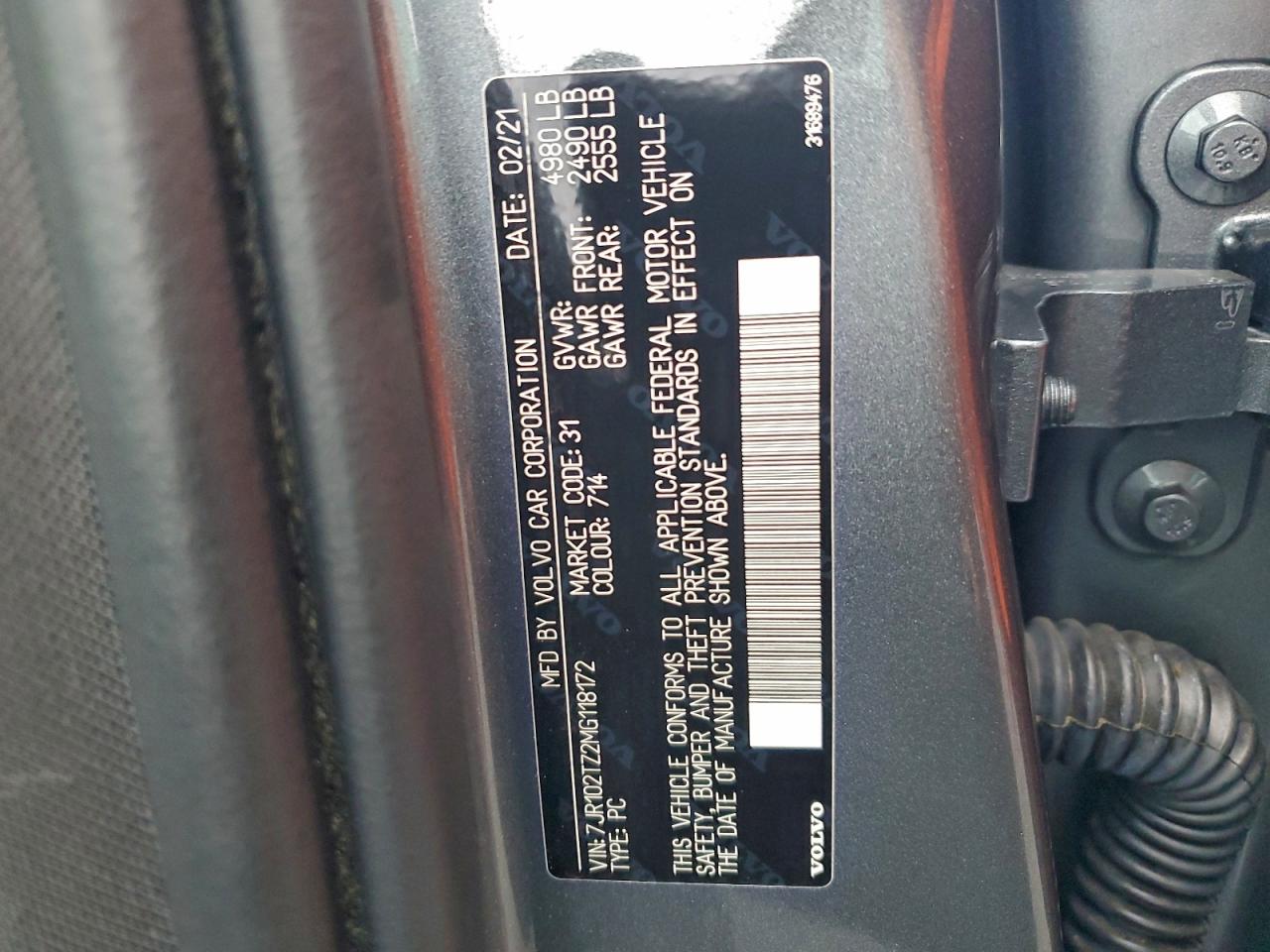 2021 VOLVO S60 T5 MOMENTUM photo 13
