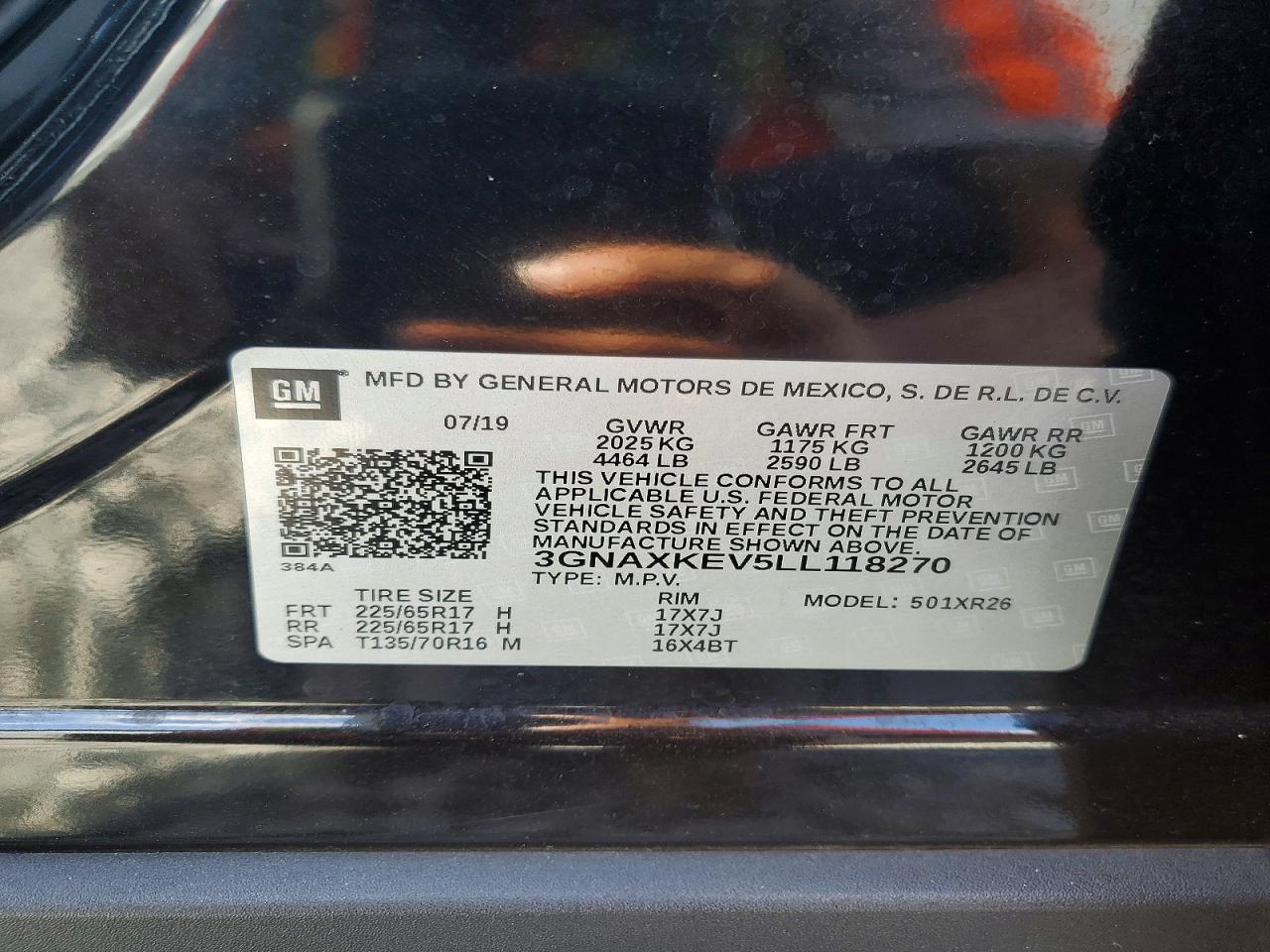 2020 CHEVROLET EQUINOX LT photo 13
