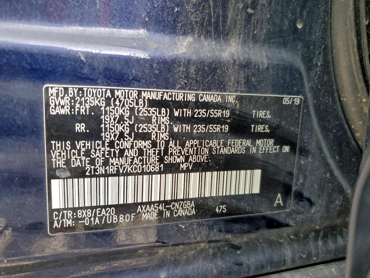 2019 TOYOTA RAV4 LIMITED photo 14