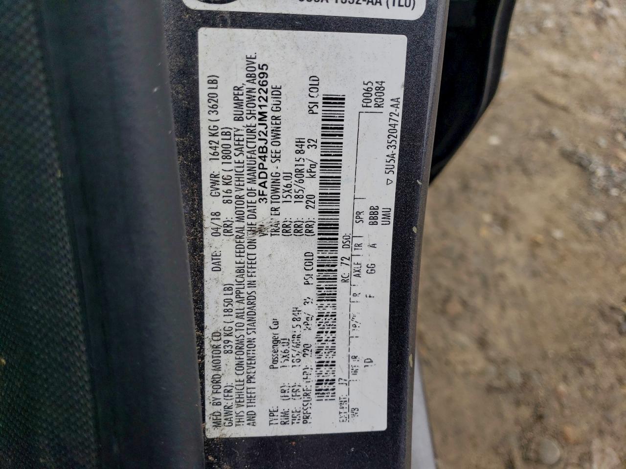 2018 FORD FIESTA SE photo 23