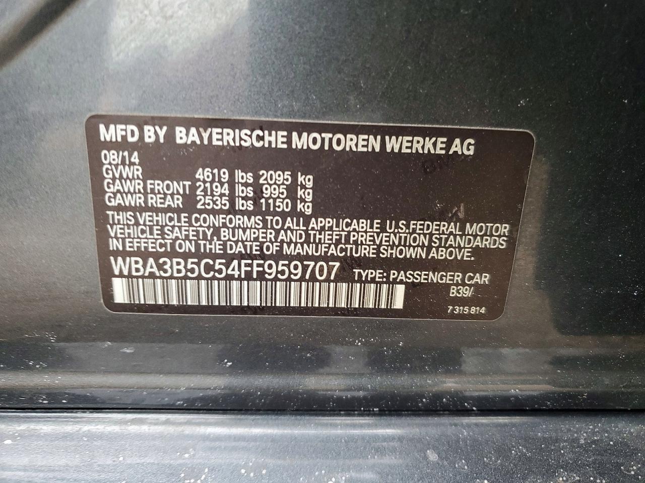 2015 BMW 328 XI SULEV photo 12
