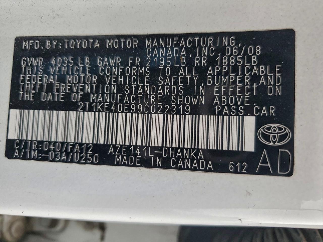 2009 TOYOTA COROLLA MATRIX S photo 13