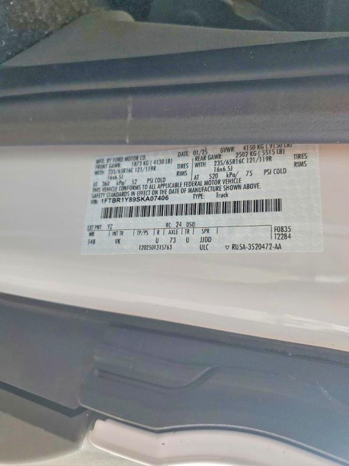 2025 FORD TRANSIT T-250 DELIVERY VAN photo 14