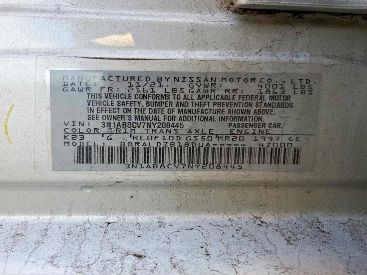 2022 NISSAN SENTRA SV photo 12