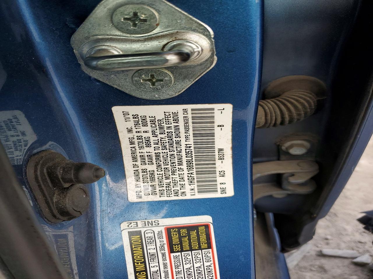2008 HONDA CIVIC EX photo 12
