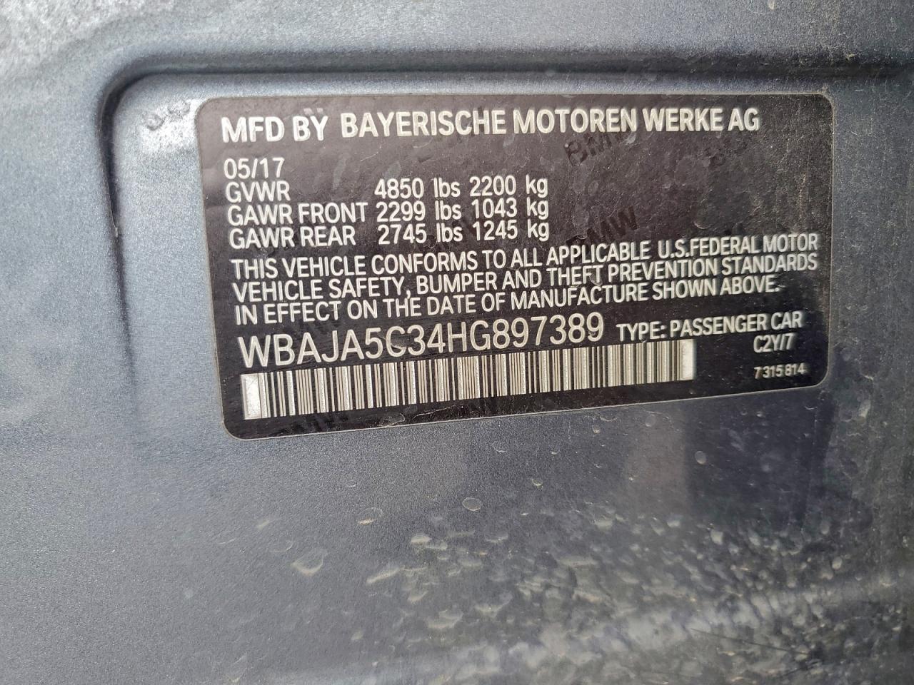 2017 BMW 530 I photo 12