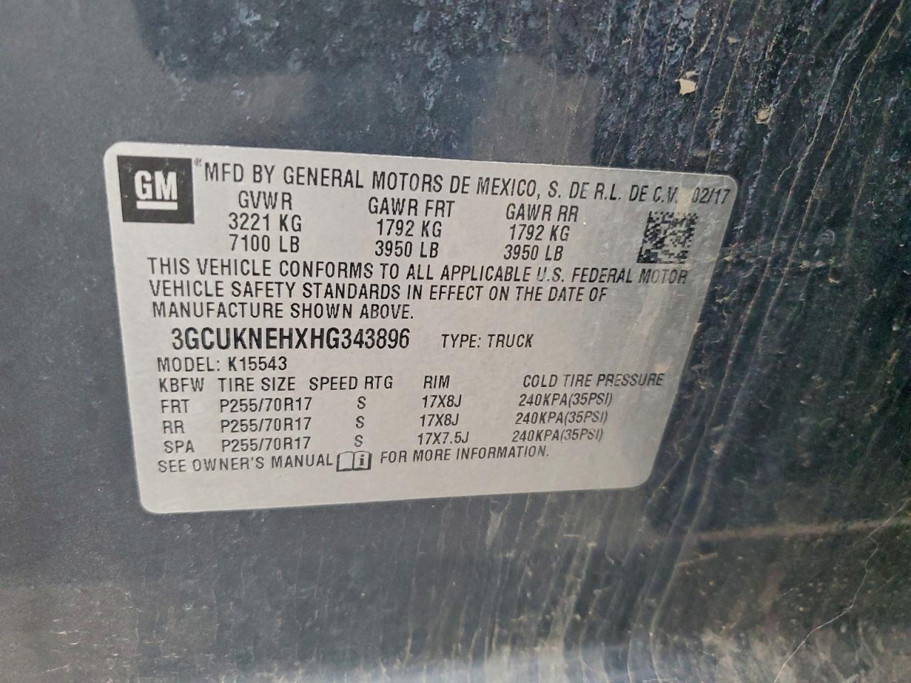 2017 CHEVROLET SILVERADO K1500 photo 12