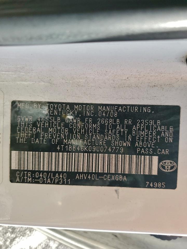 2009 TOYOTA CAMRY HYBRID photo 13