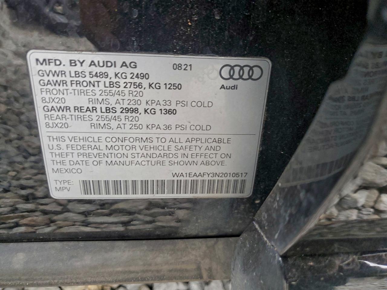 2022 AUDI Q5 PREMIUM PLUS 45 photo 14
