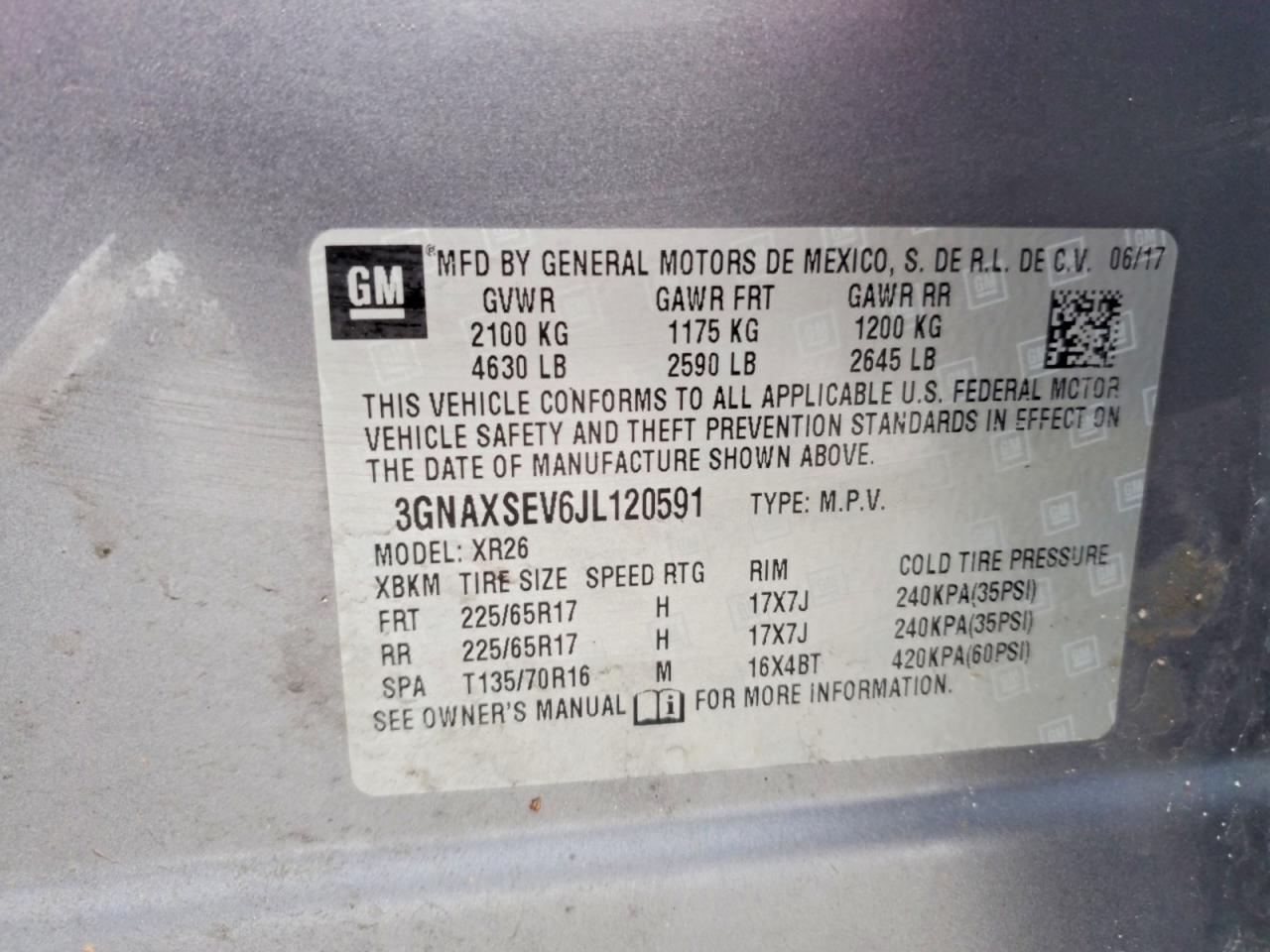 2018 CHEVROLET EQUINOX LT photo 13