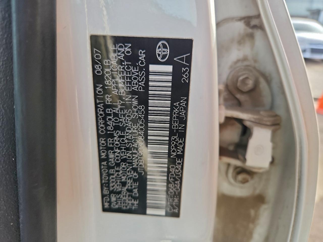 2008 TOYOTA YARIS photo 12