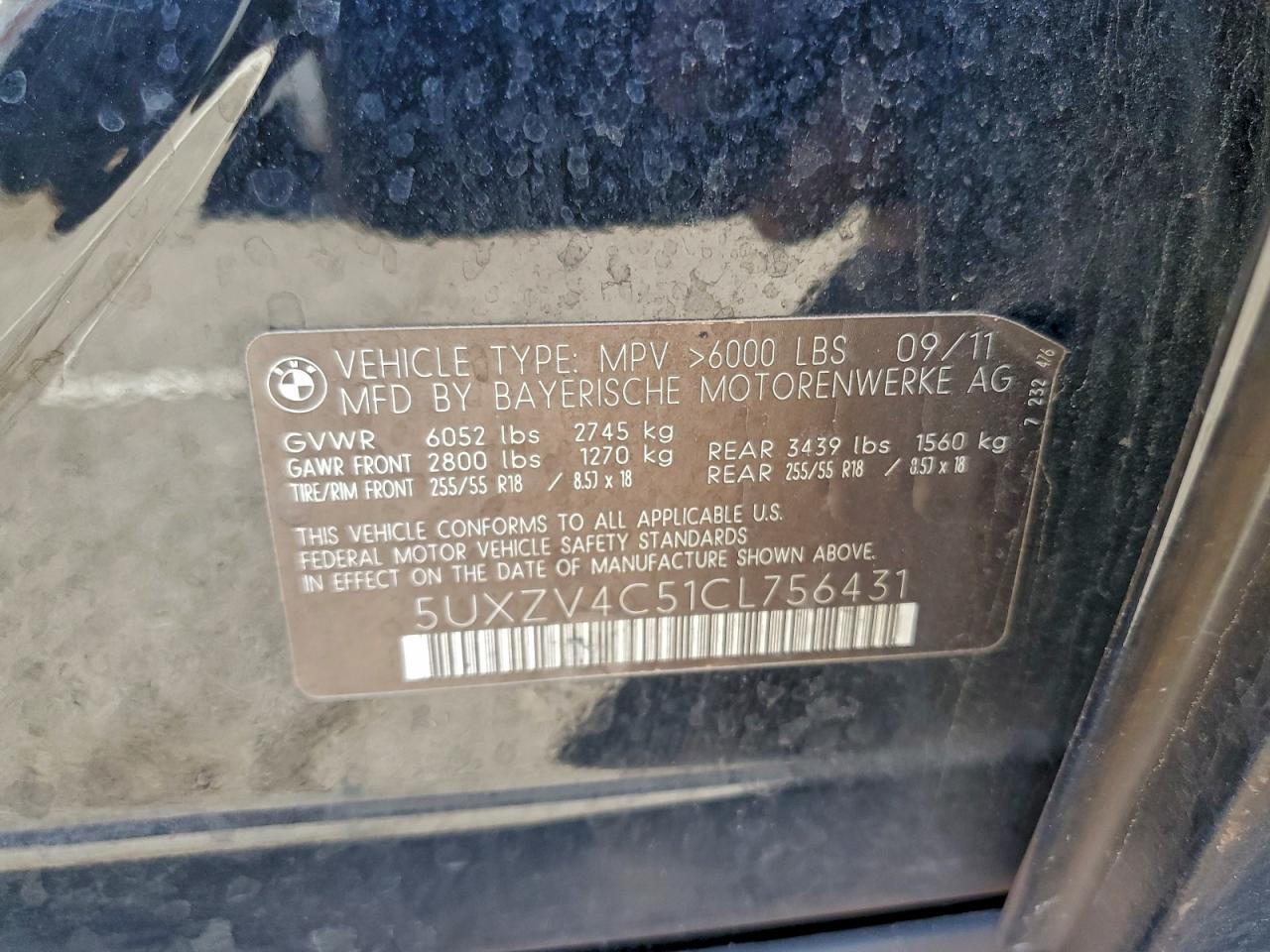 2012 BMW X5 XDRIVE35I photo 13