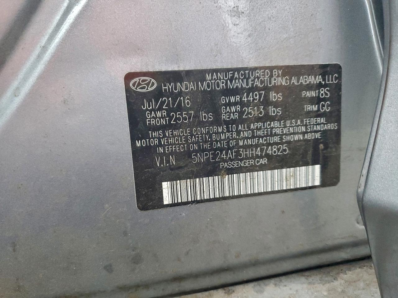 2017 HYUNDAI SONATA SE photo 12