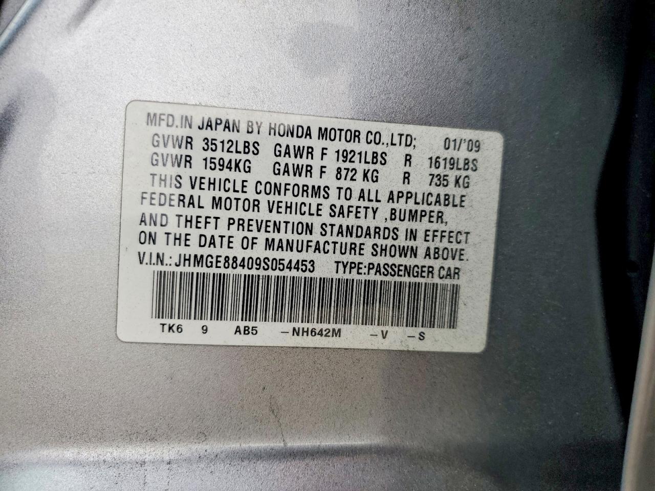 2009 HONDA FIT SPORT photo 12