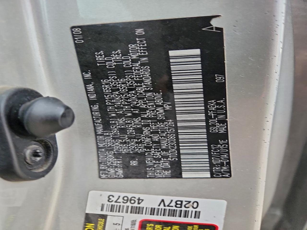 2008 TOYOTA SIENNA CE photo 13