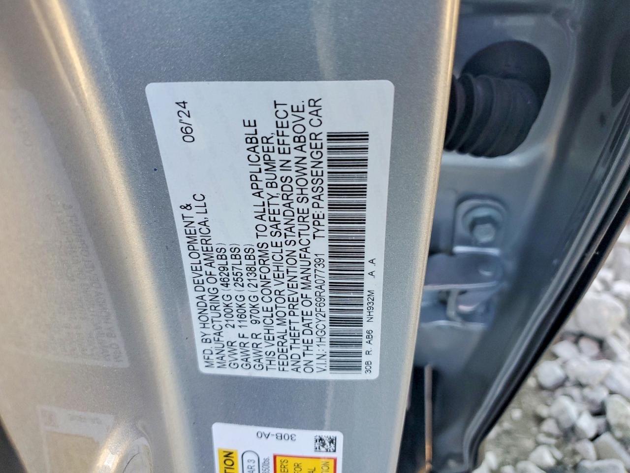 2024 HONDA ACCORD HYBRID EXL photo 12