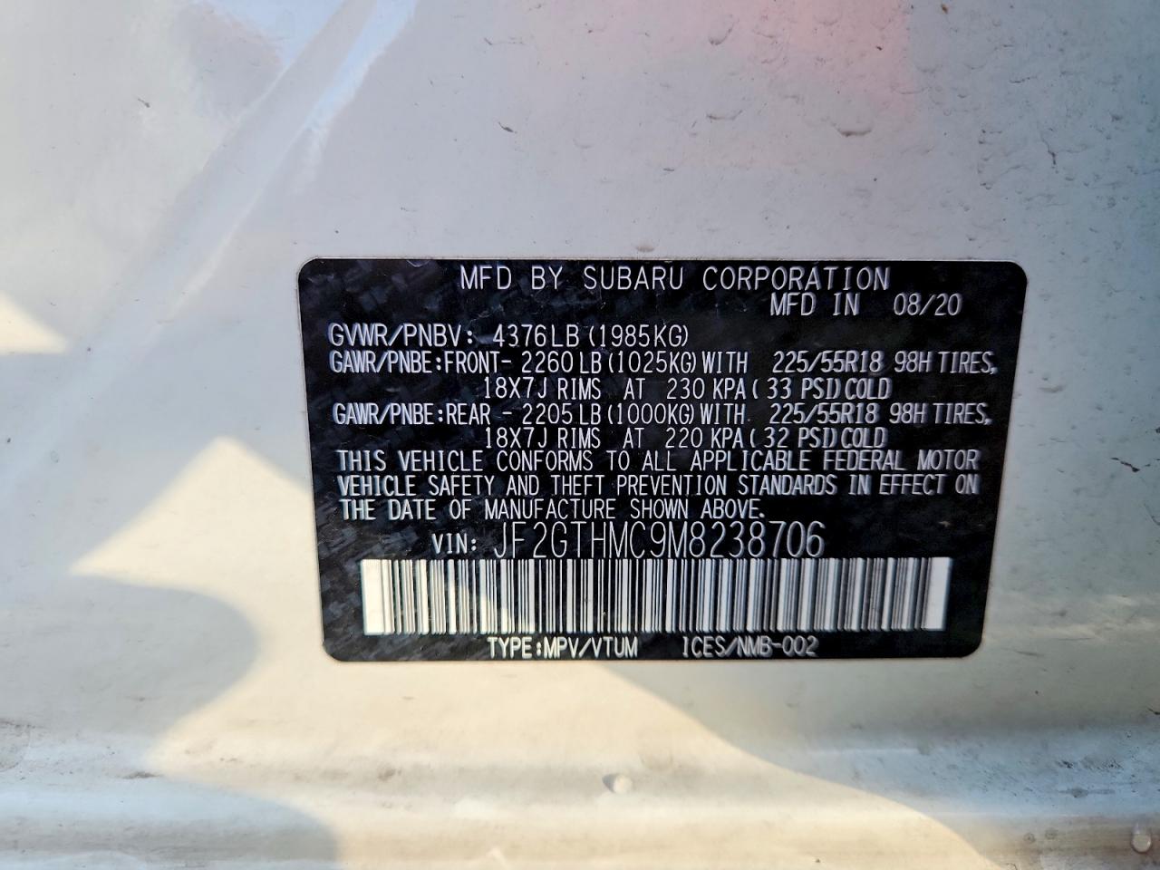2021 SUBARU CROSSTREK LIMITED photo 13