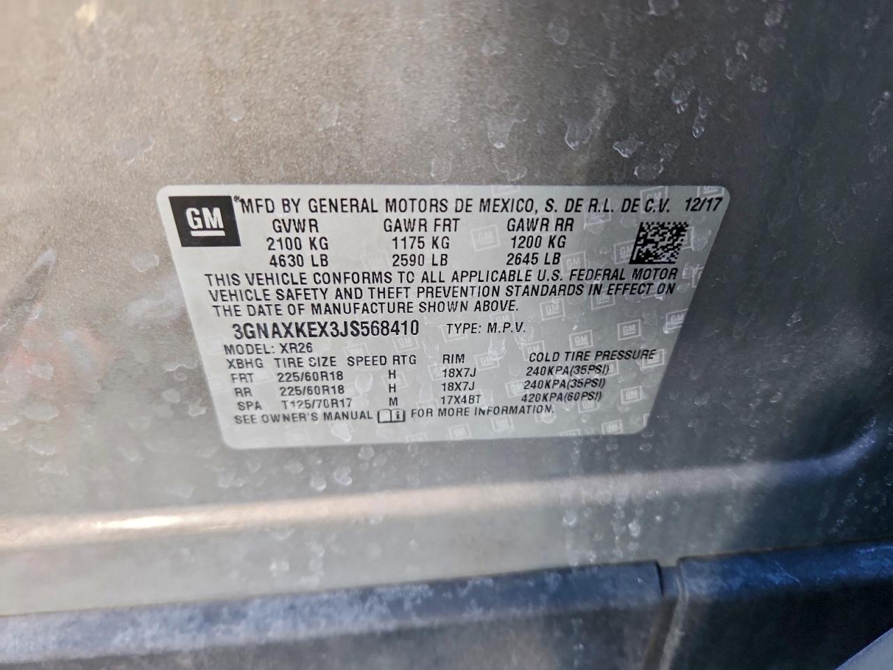 2018 CHEVROLET EQUINOX LT photo 13