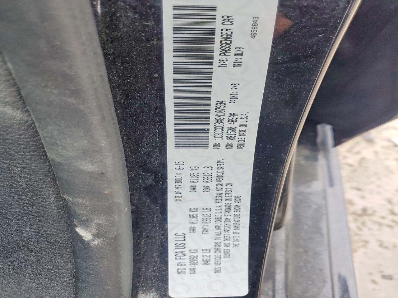 2016 CHRYSLER 200 C photo 12