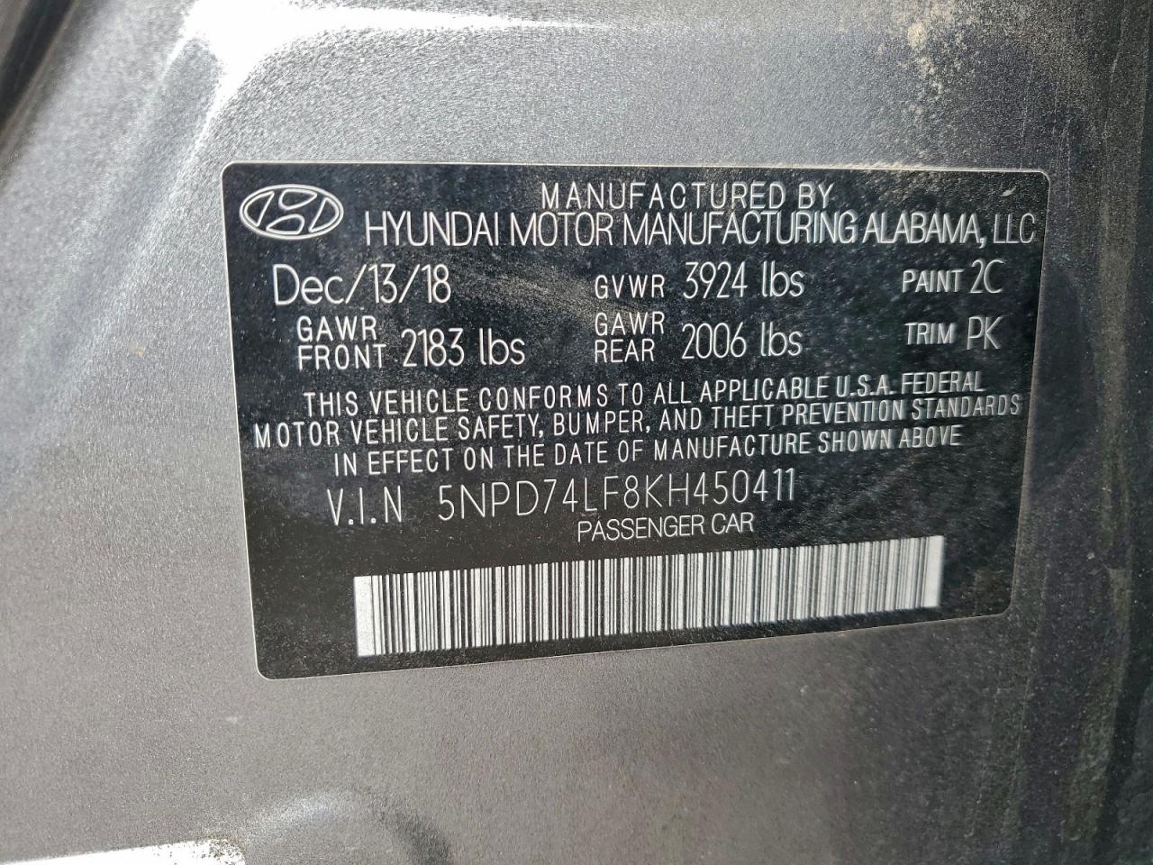 2019 HYUNDAI ELANTRA SE photo 13