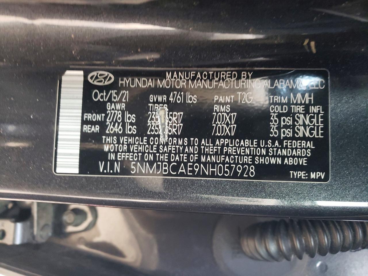 2022 HYUNDAI TUCSON SEL photo 13
