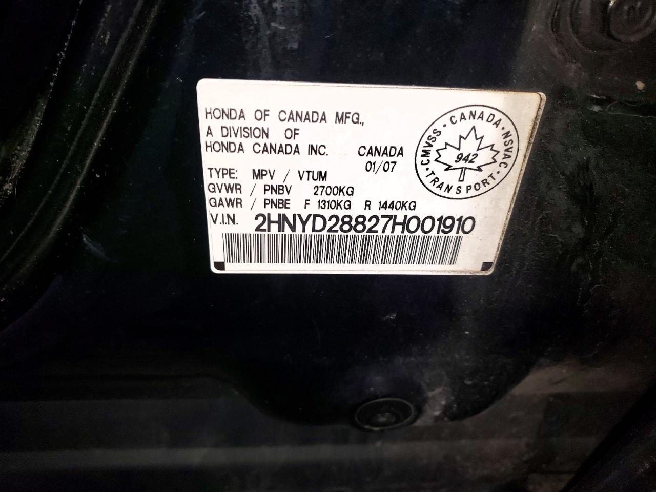 2007 ACURA MDX SPORT photo 13