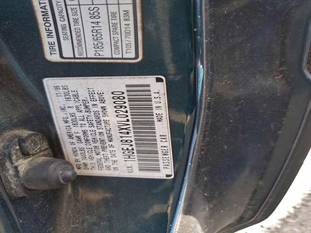 1997 HONDA CIVIC EX photo 12