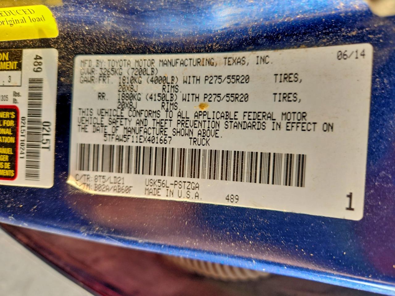 2014 TOYOTA TUNDRA CREWMAX PLATINUM photo 12