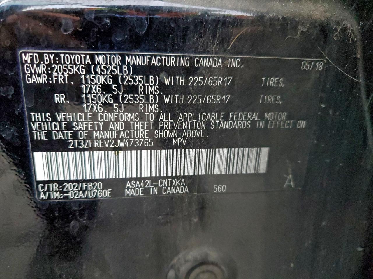 2018 TOYOTA RAV4 LE photo 12