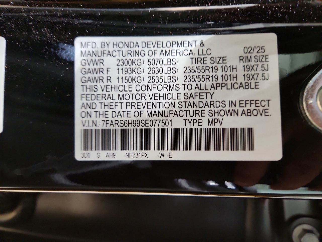 2025 HONDA CR-V SPORT TOURING photo 37