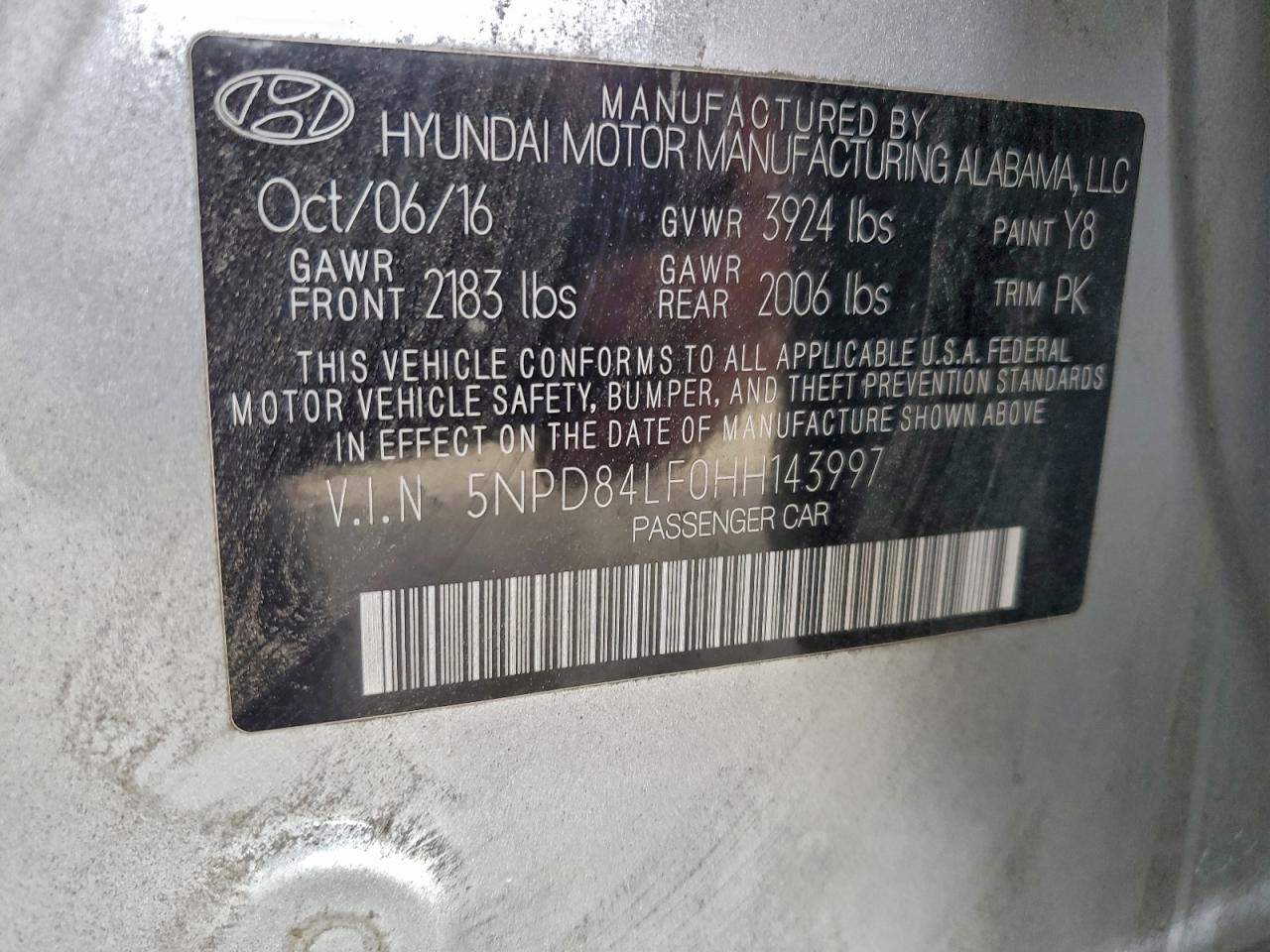2017 HYUNDAI ELANTRA SE photo 12