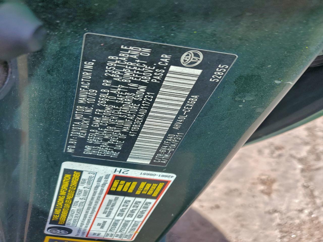 2010 TOYOTA CAMRY HYBRID photo 23