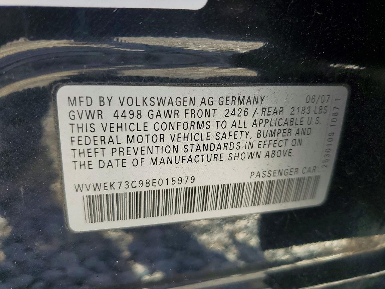 2008 VOLKSWAGEN PASSAT LUX photo 13