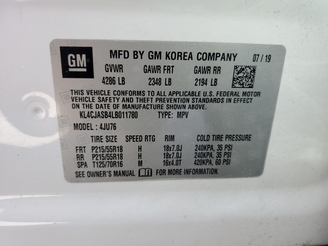 2020 BUICK ENCORE PREFERRED photo 13
