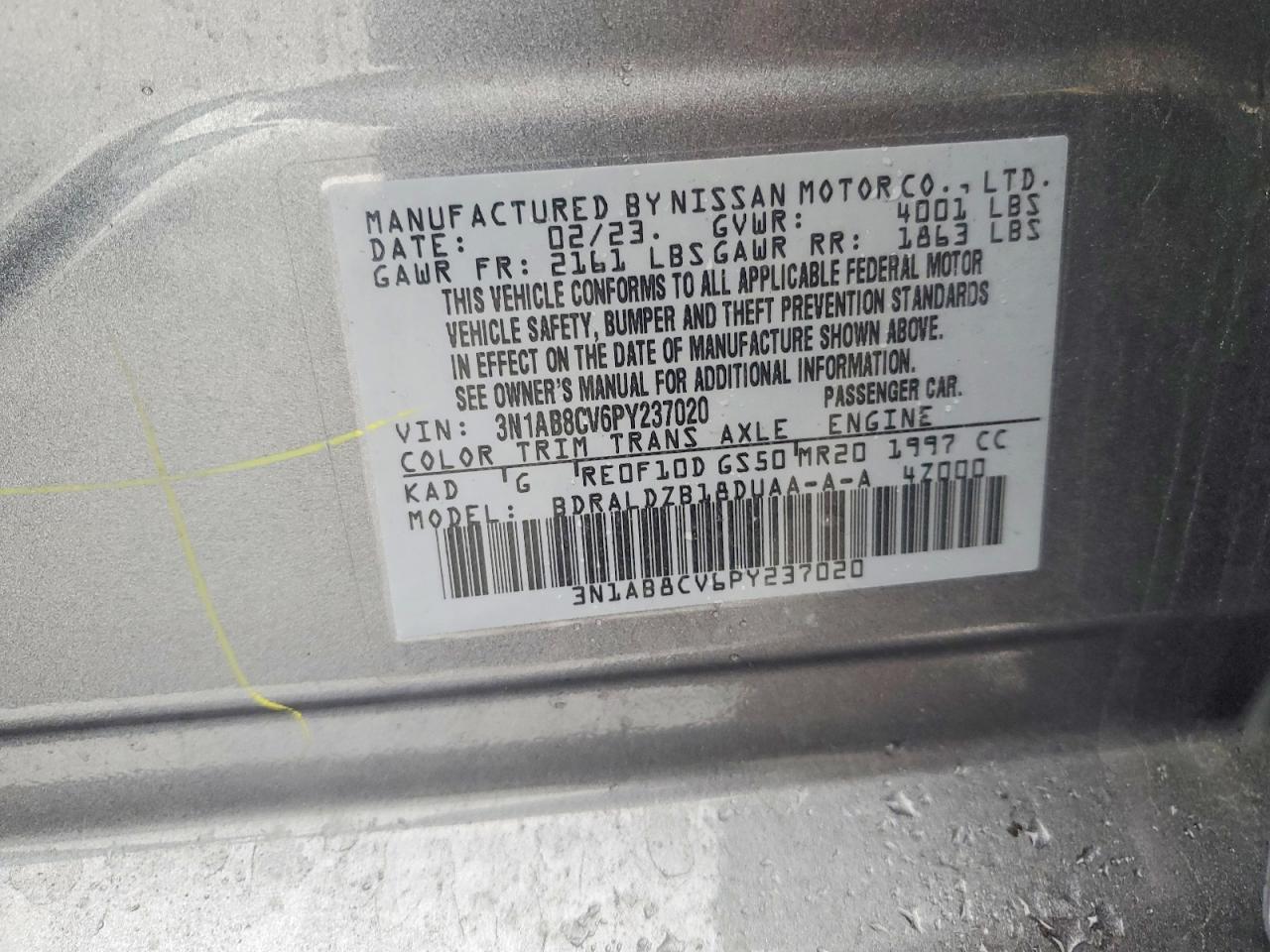 2023 NISSAN SENTRA SV photo 12