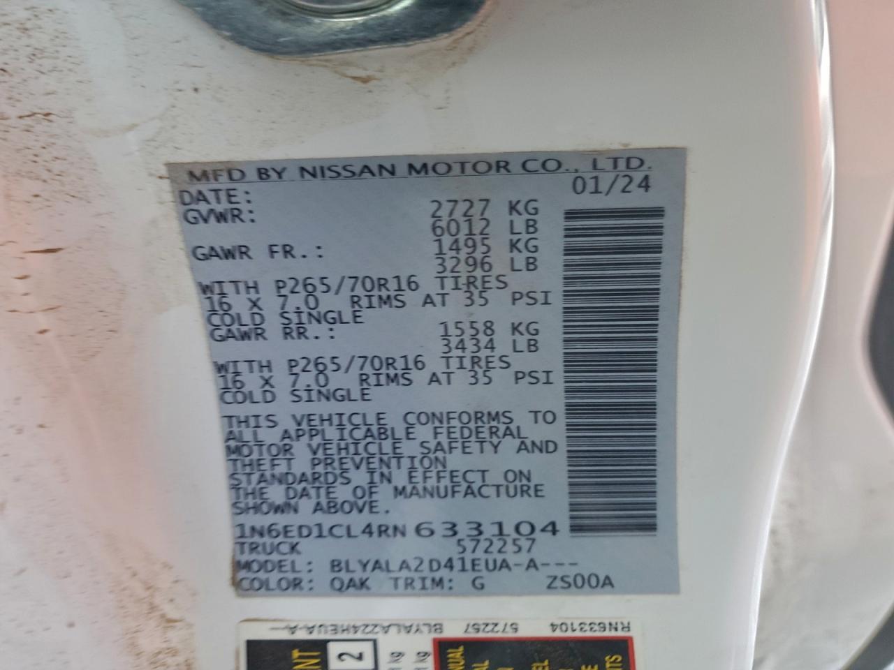 2024 NISSAN FRONTIER * CLEAN TITLE * PRIOR FLEET * photo 13