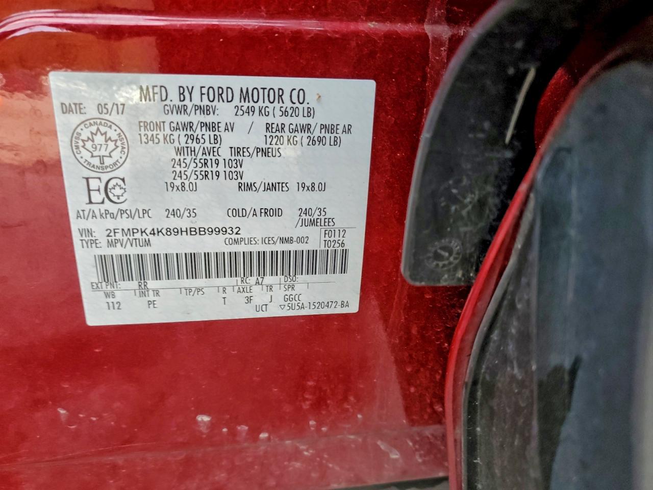 2017 FORD EDGE TITANIUM photo 13