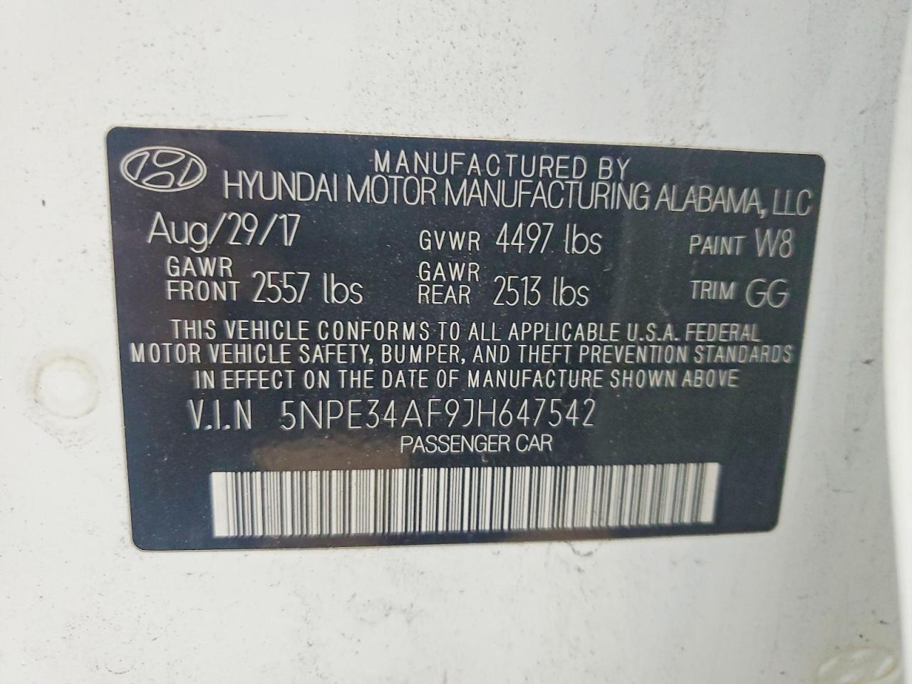 2018 HYUNDAI SONATA SPORT photo 12