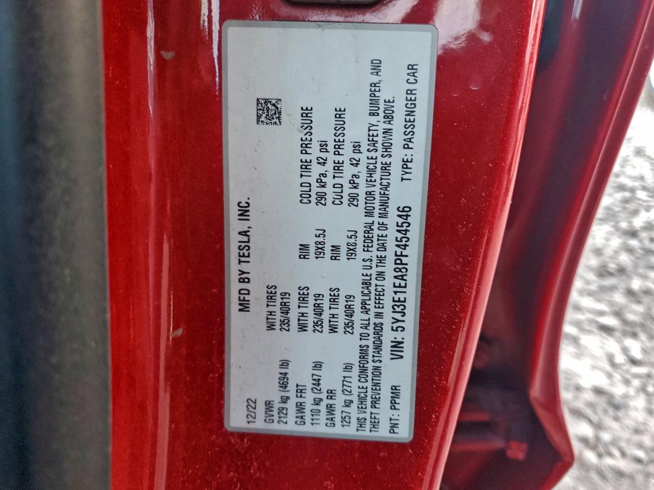 2023 TESLA MODEL 3 photo 12