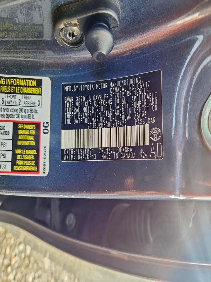 2017 TOYOTA COROLLA L photo 25