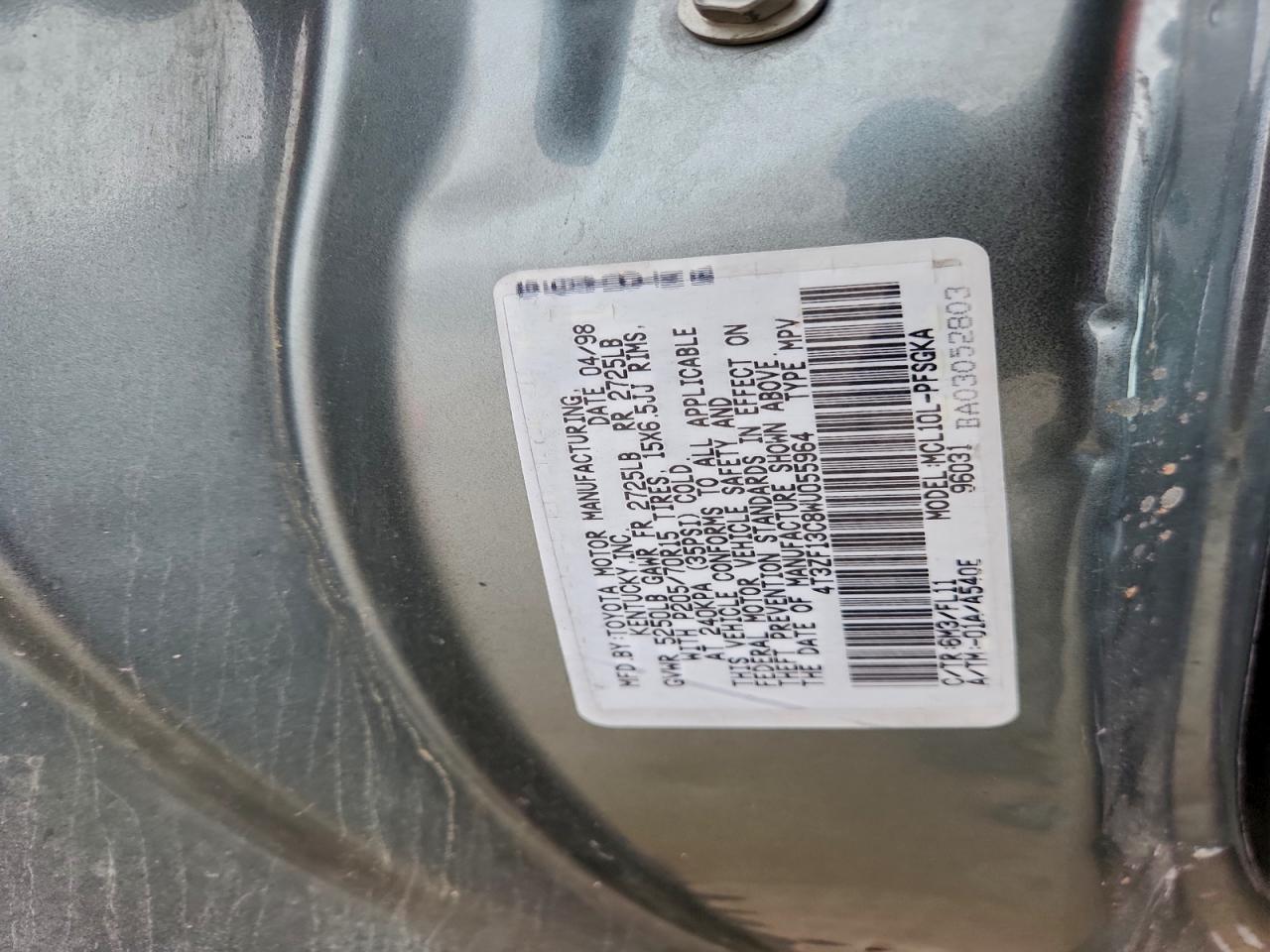 1998 TOYOTA SIENNA LE photo 23