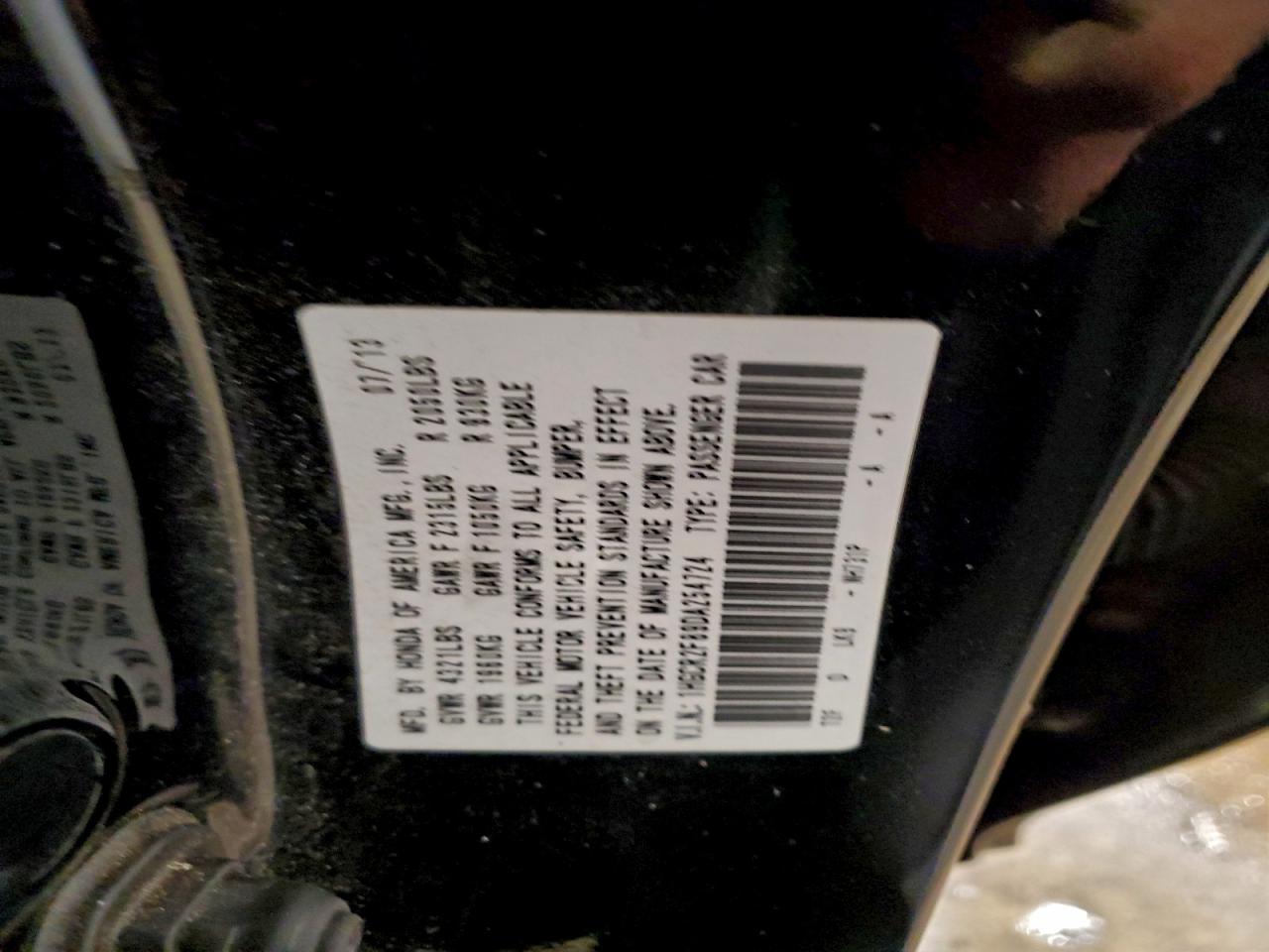 2013 HONDA ACCORD EXL photo 25