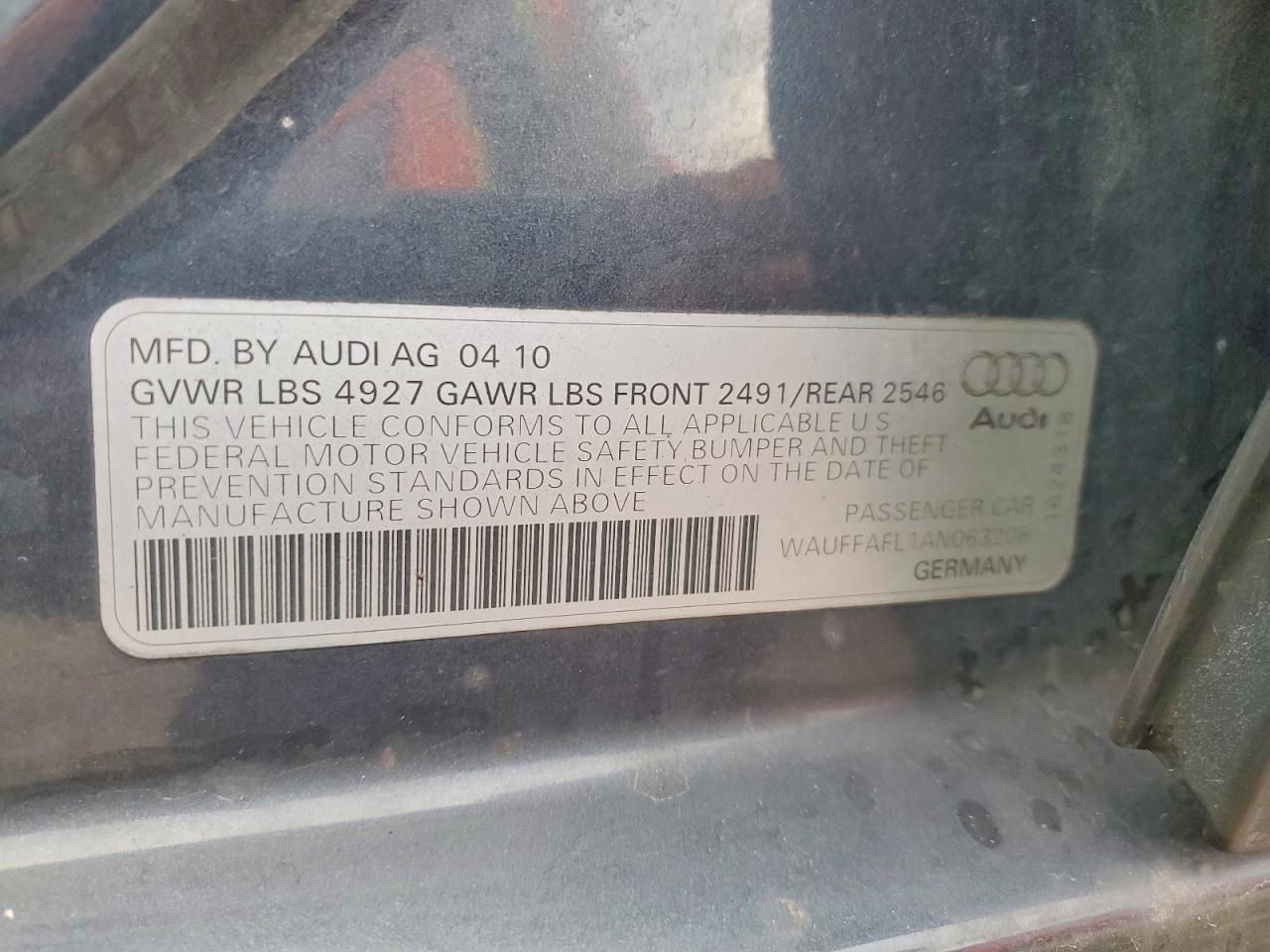 2010 AUDI A4 PREMIUM PLUS photo 12