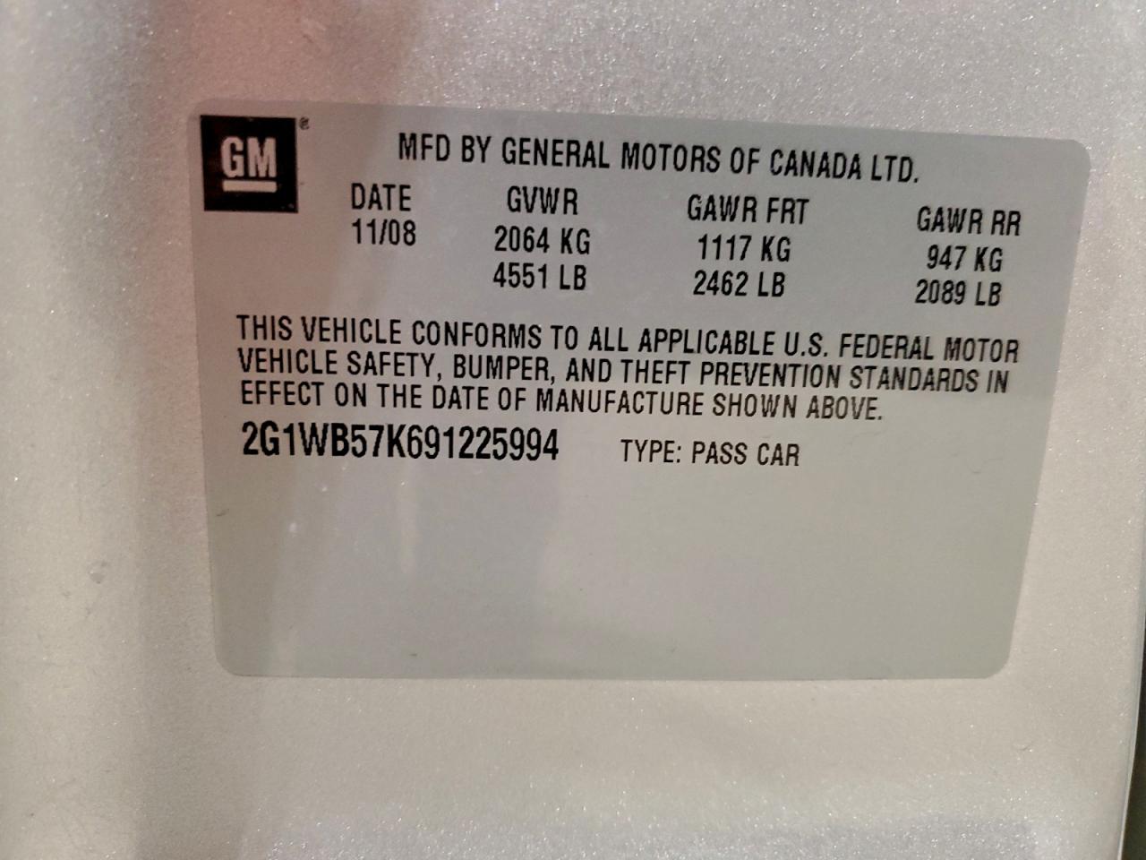 2009 CHEVROLET IMPALA LS photo 23