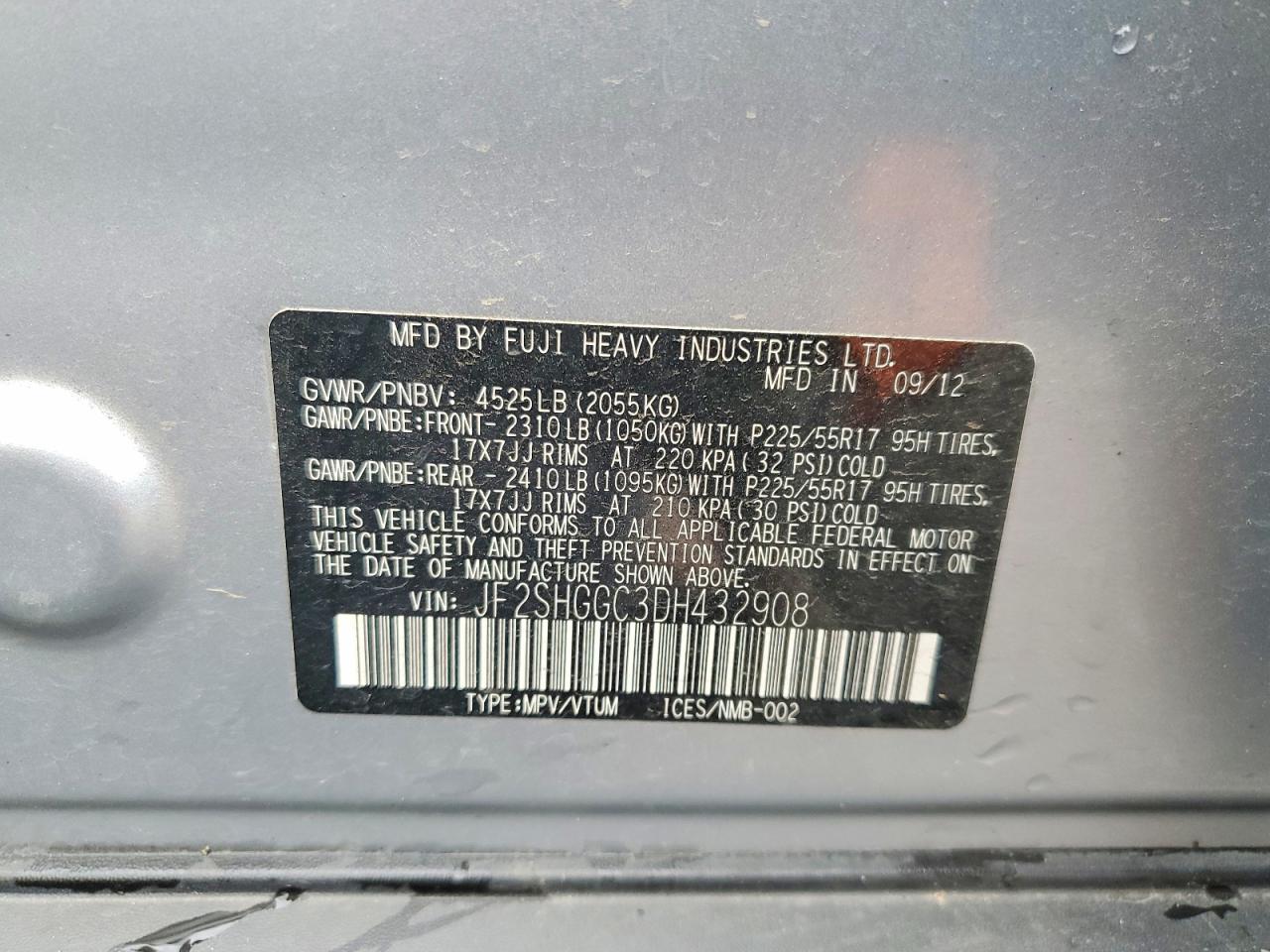 2013 SUBARU FORESTER TOURING photo 25