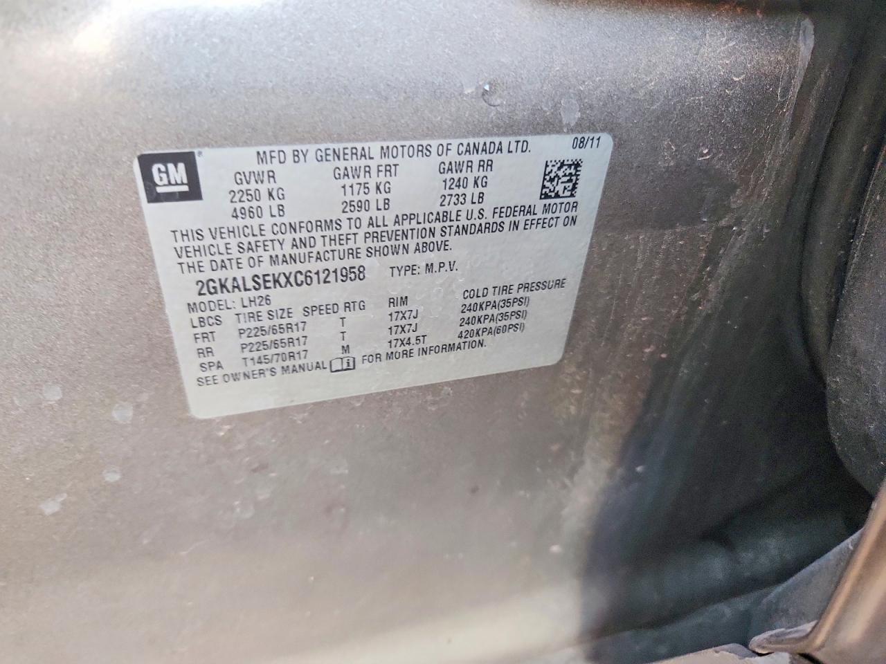 2012 GMC TERRAIN SLE photo 27
