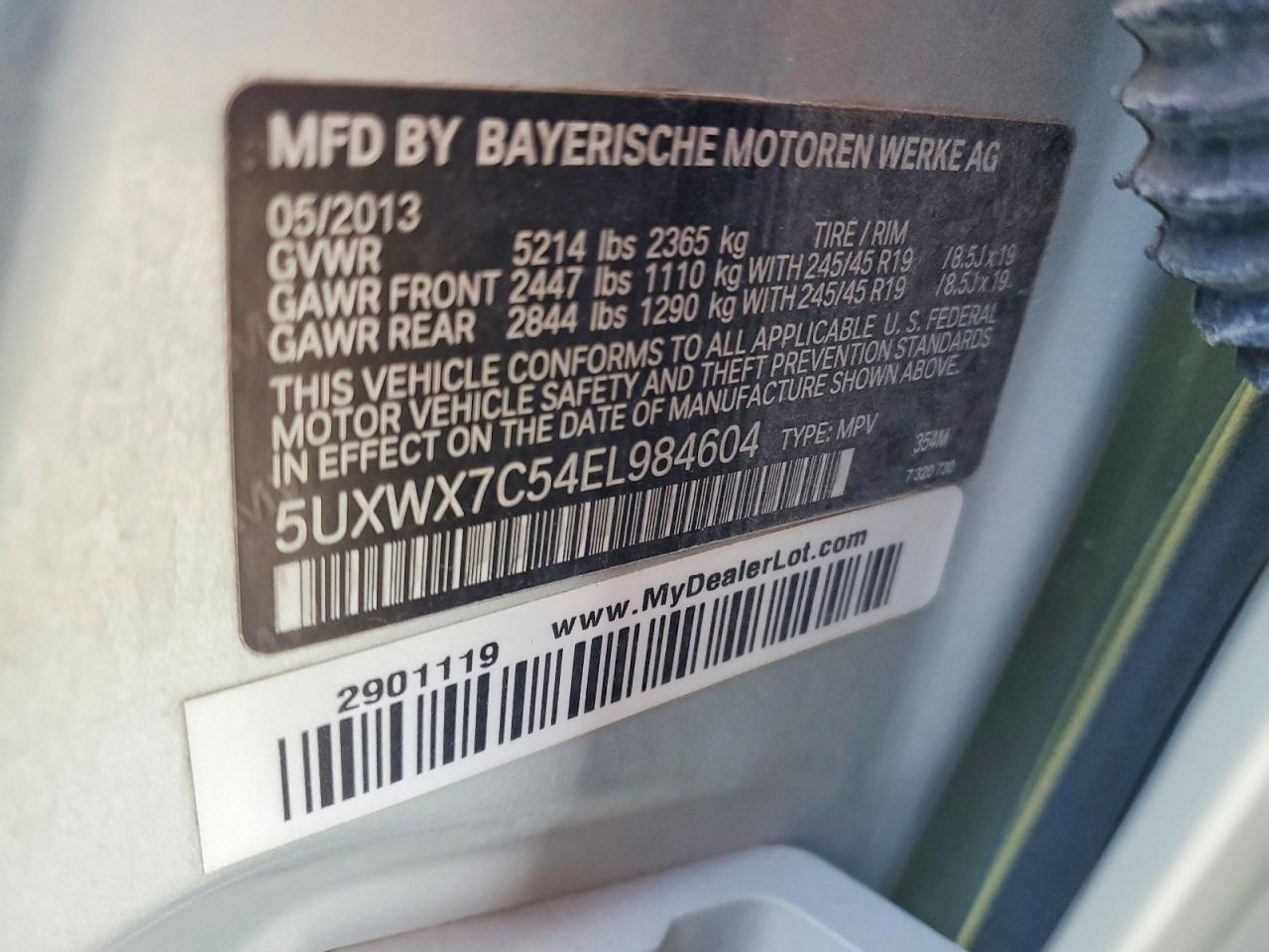 2014 BMW X3 XDRIVE35I photo 37