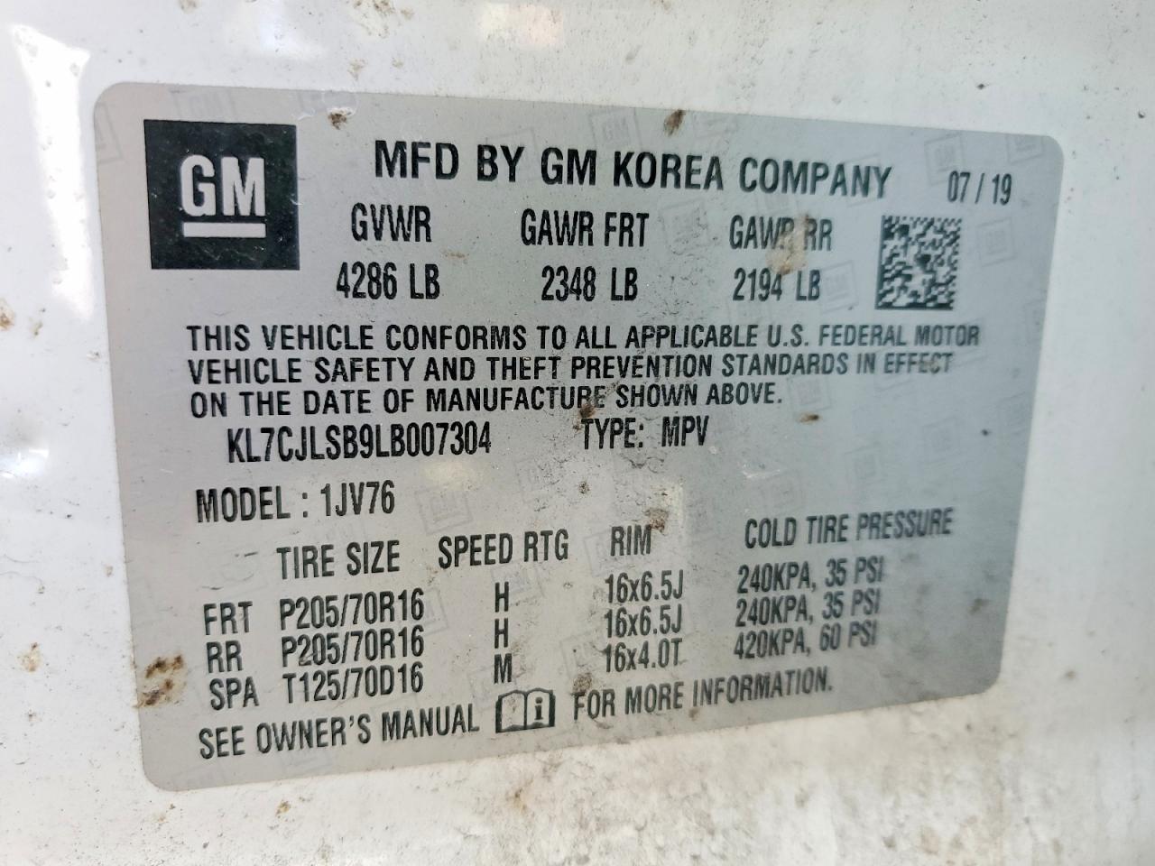 2020 CHEVROLET TRAX 1LT photo 25