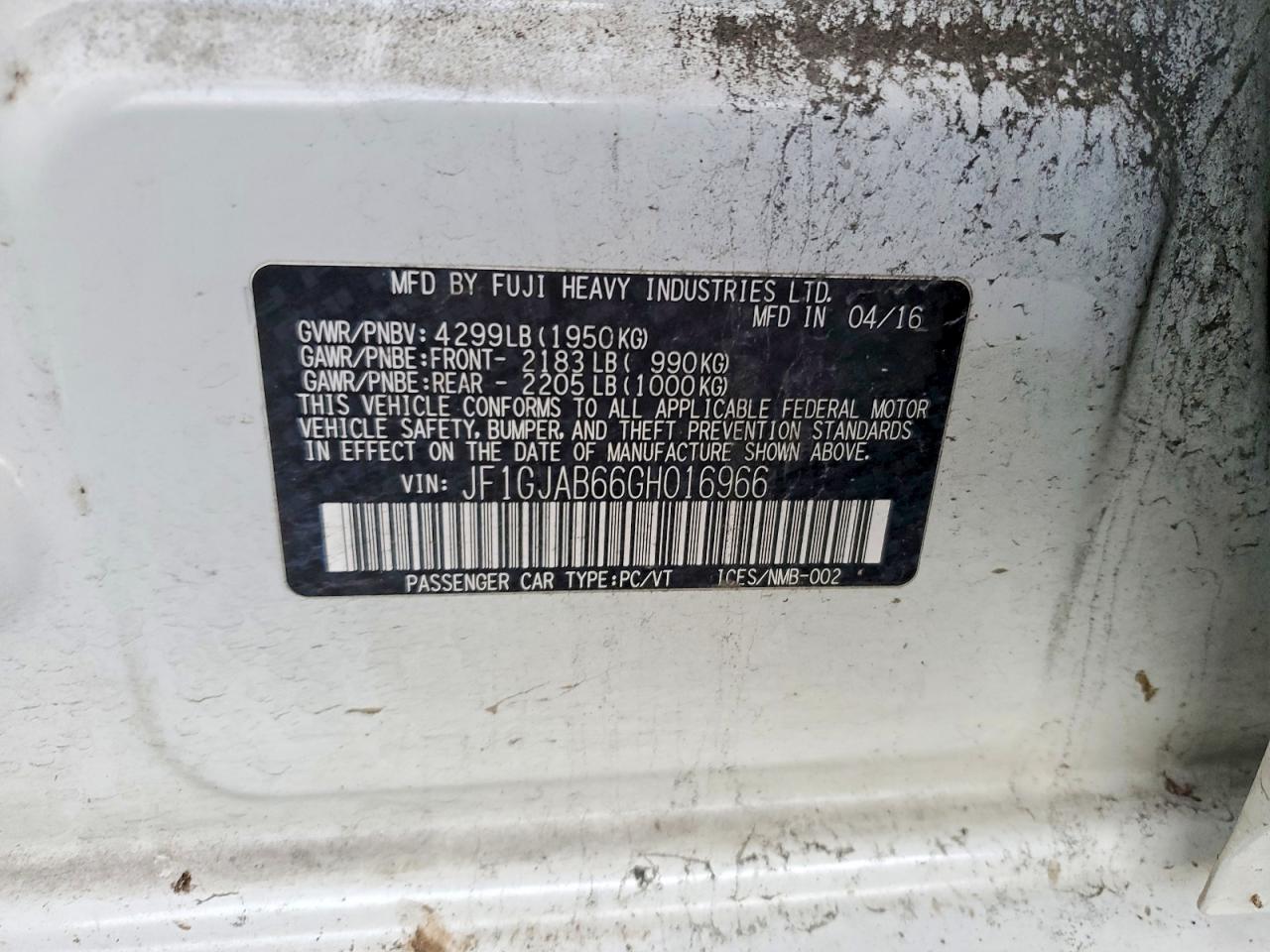 2016 SUBARU IMPREZA PREMIUM photo 12